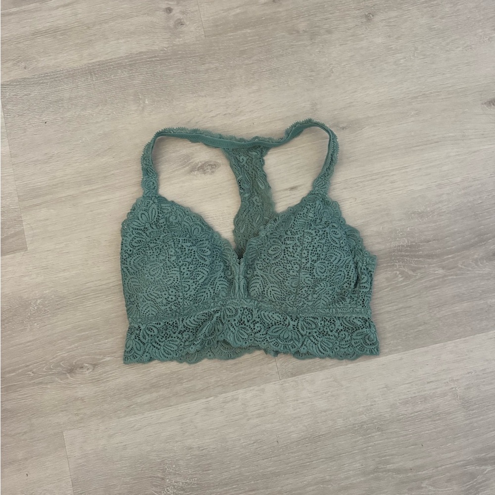 Auden Green Lace Detail Bras Intimates & Sleepwear